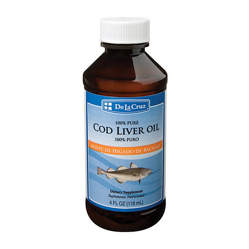 De La Cruz Pure Wild Caught Icelandic Cod Liver Oil, 4 Oz